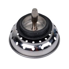 Dearborn 3-1/2 in. Stainless Steel Basket Strainer with Tailpiece in Polished Ch