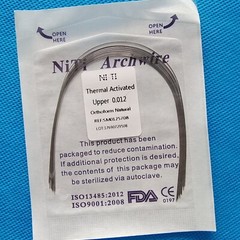 Dental Orthodontic Niti Thermal Activated Round Arch Wire Natural Form