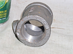 NEW WARD 1″ x 1″ x 1/4 INCH BLACK IRON PIPE REDUCING TEE FITTING ADAPTER ADAPTOR