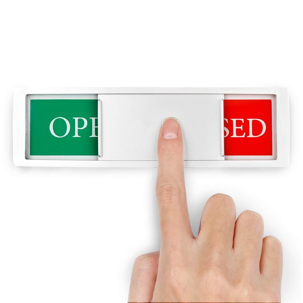 Sliding Open Closed Sign Stylish Magnetic Door Window Indicator Easy Install