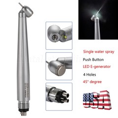 ASkeadnt Dental 45° LED High Speed Handpiece E-generator Push Button 4H