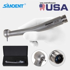 SANDENT Dental Ceramic High Speed Turbine Handpiece Push 2Hole Clean Head System