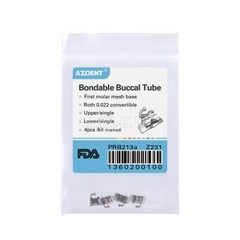 AZDENT Dental Orthodontic Buccal Tube 1st Molar Roth .022″ Bondable Convertible