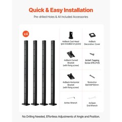 Cable Railing Post 36x2x2 In Horizontal-Hole Railing Post 4JZLGZXHS914MY65M001V0