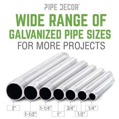 1 in. x 36 in. Galvanized Steel Pipe