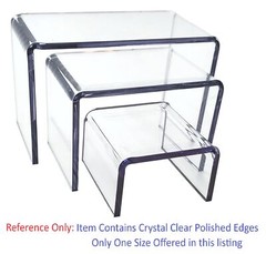 T’z Tagz Any 7-Inch-Deep Clear Acrylic Riser Display Stand New 2 Pack Variation