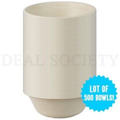 Emerald Ecovations Tree-Free Compostable Eco-Friendly 24oz Fiber Bowl Lot of 500