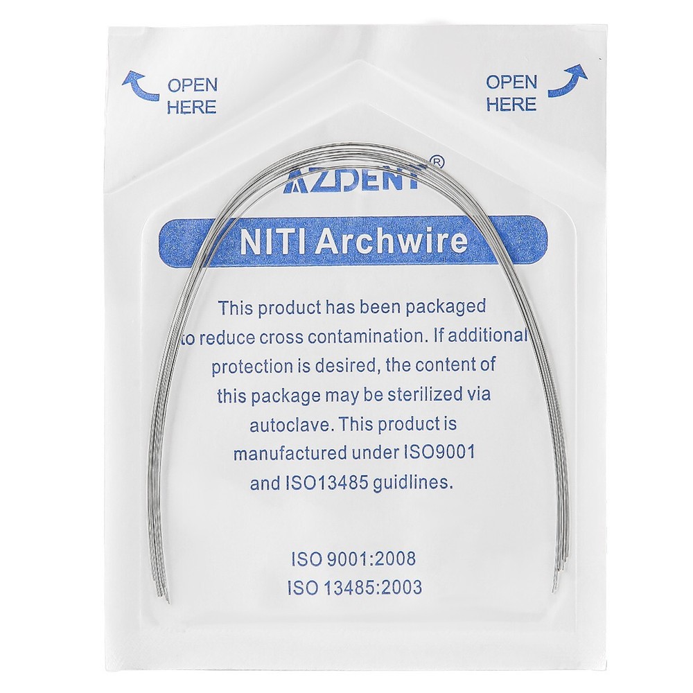 AZDENT Dental Orthodontic Niti Round Arch Wires Super Elastic Expanded 012-020