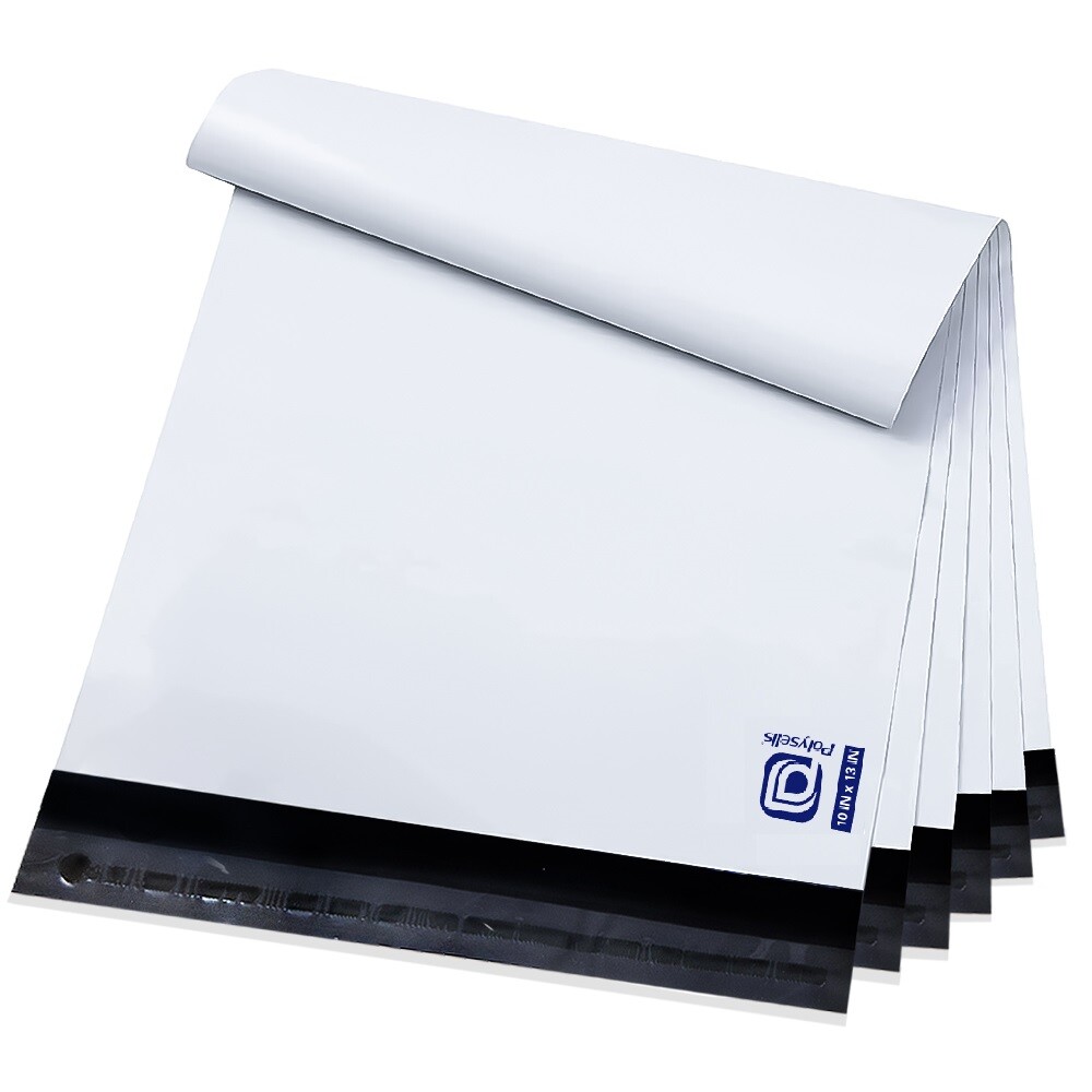 POLYSELLS Self-Sealing Poly Mailer Bags 8 Sizes (10×13-14.5×19) Waterproof Tear