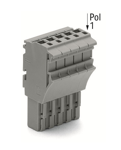 100 COUNT – WAGO 2022-104 1-CONDUCTOR FEMALE PLUG; 2.5 MM