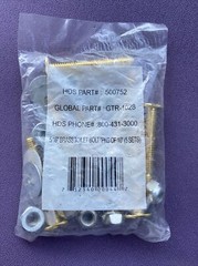 Global Brass toilet Bolt 2.25″x5/16″ Pack Of 10 (5SETS)