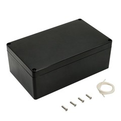 Black ABS Plastic Electrical Power Junction Project Box 7.87×4.72×2.95 Inch