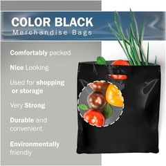 Large Merchandise Plastic Shopping Bags – 100 Pack 20″ x 20″ with 2 mil Thick…