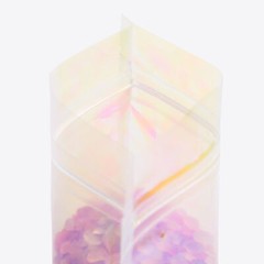 QQ Studio 100 Double Sided Clear Holographic Bags with QuickQlick™ Seal for Food