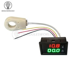 DC0-300V 50/100/200/400A Digital Current Voltage Meter Hall Ammeter Voltmeter