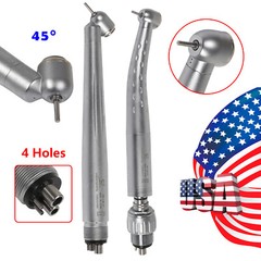 Dental High Speed Handpiece 4H Coupler 45° Angle / Large Head YMP