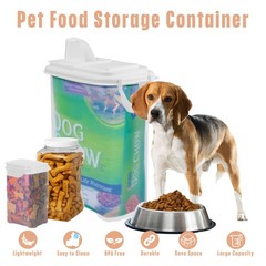 Buddeez Pet Food Storage Solution Set Of 3 – 32Qt 4Qt 2Qt Bpa-Free Containers