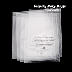 Clear Poly Suffocation Warning Self Seal FBA Bags – 6″x9″ 8″x10″ 9″x12″ 11″x14″