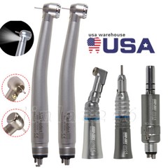 4Hole Dental LED High/Low Speed Handpiece Fit Nsk Style PANA MAX & EX-203C Kit