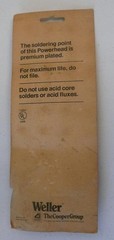 Vintage NOS Weller Solid State 7A Powerhead GT GT3 Solder gun Chisel Point 3/16