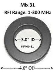FAIR-RITE FT-400-31 – EXTRA LARGE 4 Inch TOROID – 31 MIX