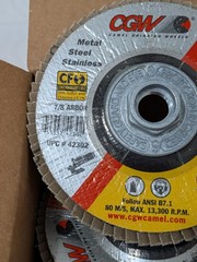 CGW Flap Disc: 4-1/2″ Dia, Zirconia Alumina, Type 27 Box of 10 42312