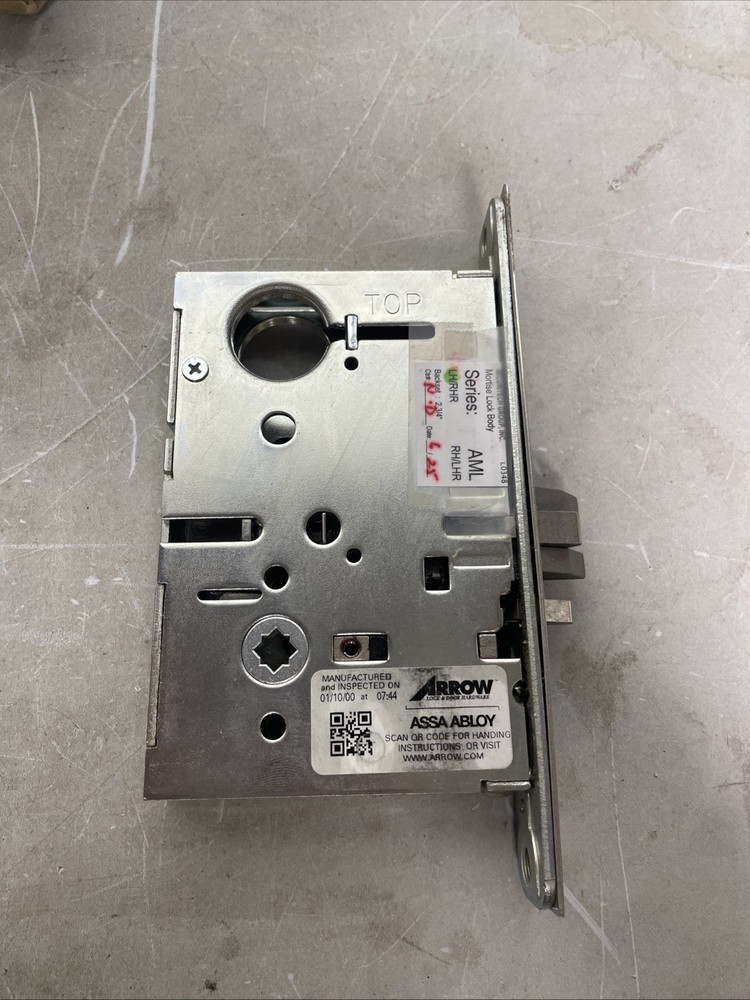 Arrow AM12LH-LB.FIN Storeroom/Closet Mortise Lock Body. As Shown No Hardware