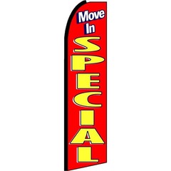 Move In Special 2 1/2 ft X 11 1/2 ft Windless Flag