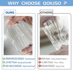 9X11 Inch Self-Sealing Clear Plastic Shipping Bags for Clothes, 100 Pack OPP Pol