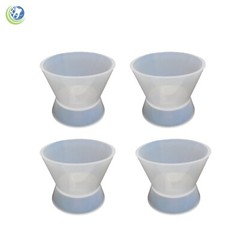 4 X DENTAL LAB FLEXIBLE SILICONE DAPPEN DISH MIXING BOWL CUP 30ml
