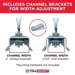 TowSmart Class 2, 2 in. Ball Coupler with 2-1/2 in. to 3 in. Adjustable Collars
