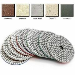 6″ Diamond Polishing Pad 6 PC Granite Concrete Marble Grit 30 50 100 200 400 800