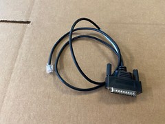 NCR Aloha 497-0483244 Serial Receipt Printer Cable RJ11 to DB25M Male 1639-k054