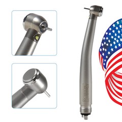 Dental LED E-generator High Speed Handpiece with Light 4 Holes NSK Style Drill