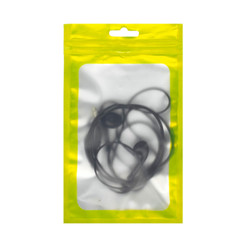 100 Matte Clear & Colored Mylar Foil Flat Reclosable Zip Snack Hang Hole Bags