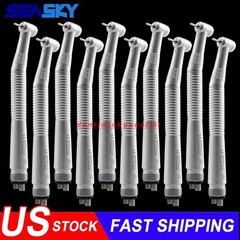 10 Pcs Seasky Dental High Speed Turbine Handpiece Push 4Hole Fit NSK PANA MAX CE