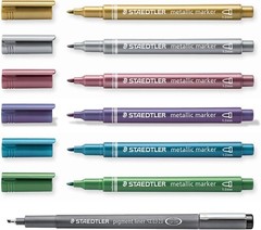 STAEDTLER 8323-SWP6P Metallic Markers – Multi-Colour (Pack of 6)