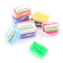 10Packs Dental Autoclavable 135ºC Bands Ring Recognition Silicone Color Large