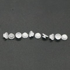 10Pcs/pack Dental Ortho Ceramic Clear Lingual Button Bondable Round Composite