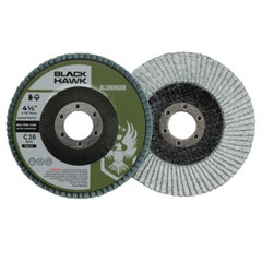 5 Pack – 4.5″ x 7/8″ BHA 60 Grit Stearate Coated Flap Discs for Aluminum T27