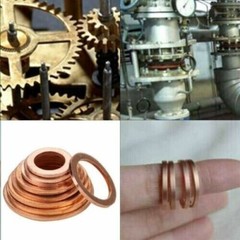 200PCS Solid Copper Crush Washer Gasket Set Flat O-Ring Seal Assortment Kits US