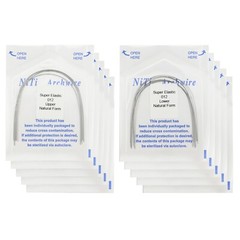 100PCS Dental Orthodontic Niti Arch Wire Natural Form Arches Round Rectangular
