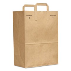General SK1670EZ300 12 x 7 x 17 1/6 BBL Grocery Paper Bags, Kraft (300/Bndl) New