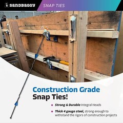 Sandbaggy 16″ x 4 ¾” Standard Snap Ties For Concrete Forms (Short End)