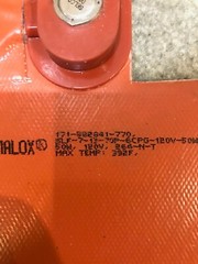 50 Watt Battery Heater Cummins Onan | P/N: A047T975 Chromoalox Silicon Pad