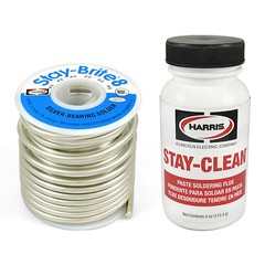 Harris Solder Kit SB861 & SCPF4 – Stay-Brite #8 Silver Bearing Solder with Flux