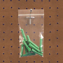 100 – 4″ x 4″ Zip Seal Reclosable 2Mil Plastic Top Lock Bags Hang Hole Jewelry