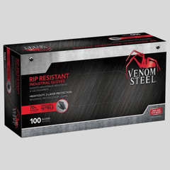 Venom Steel Industrial Nitrile Gloves One Size Fits Most, 100 Count