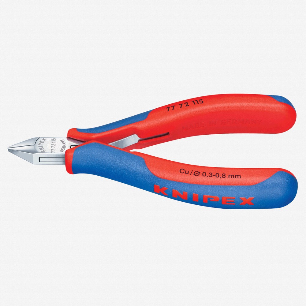 Knipex 4.5″ Electronics Diagonal Cutters Pointed Mini-Head w/ Small Bevel – Mult