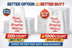 Thank You Plastic Bags Bulk 100 300 500 1000 Count | Strong Durable T-Shirt Bags